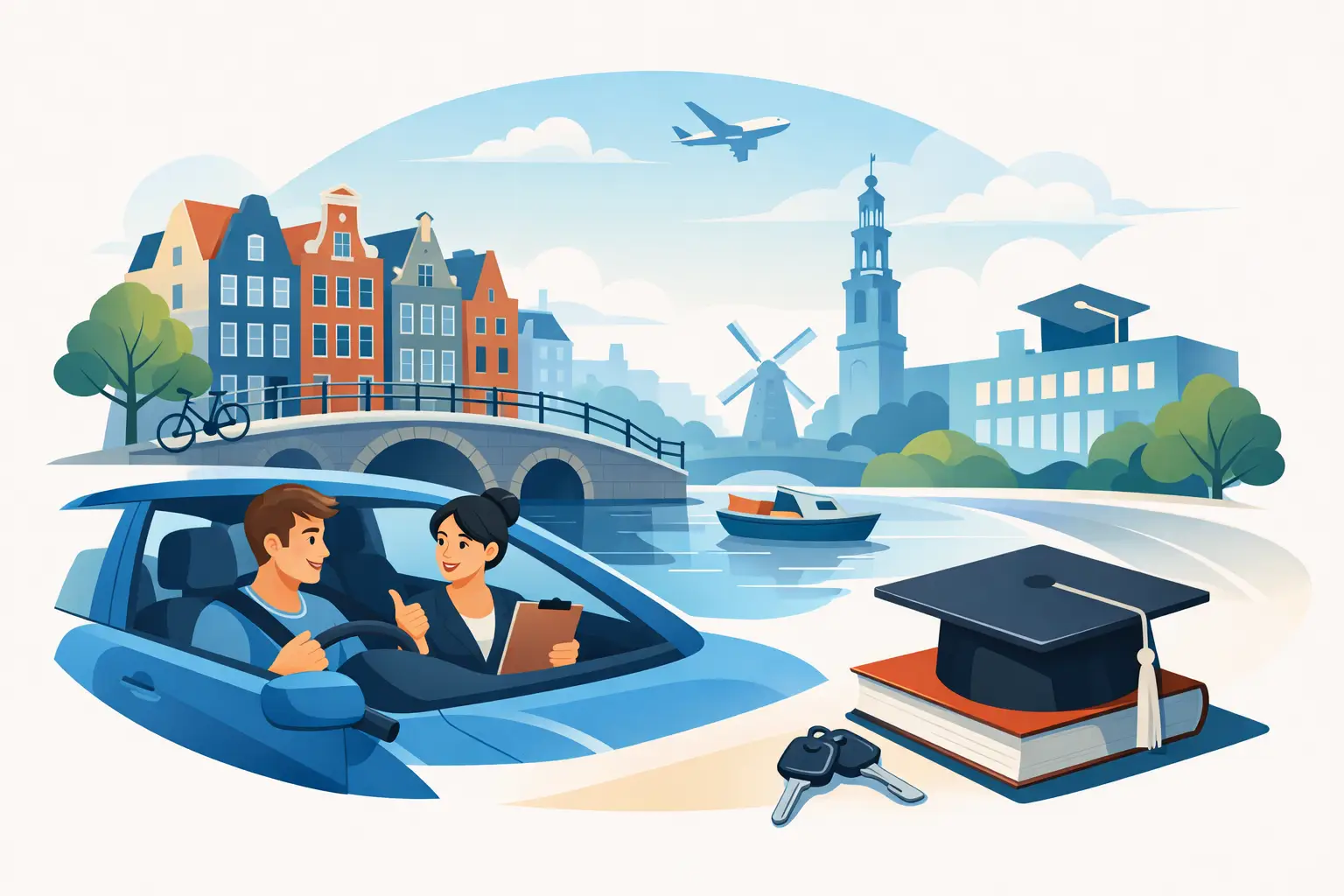 Rijschool voor studenten Amsterdam kiezen