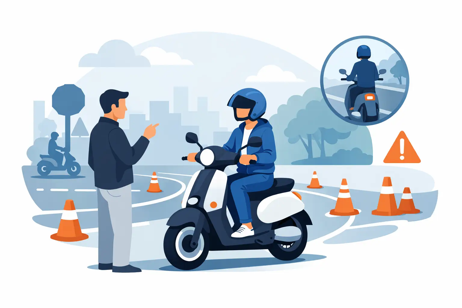 Scooter praktijkles eerste keer? Dit verwacht je