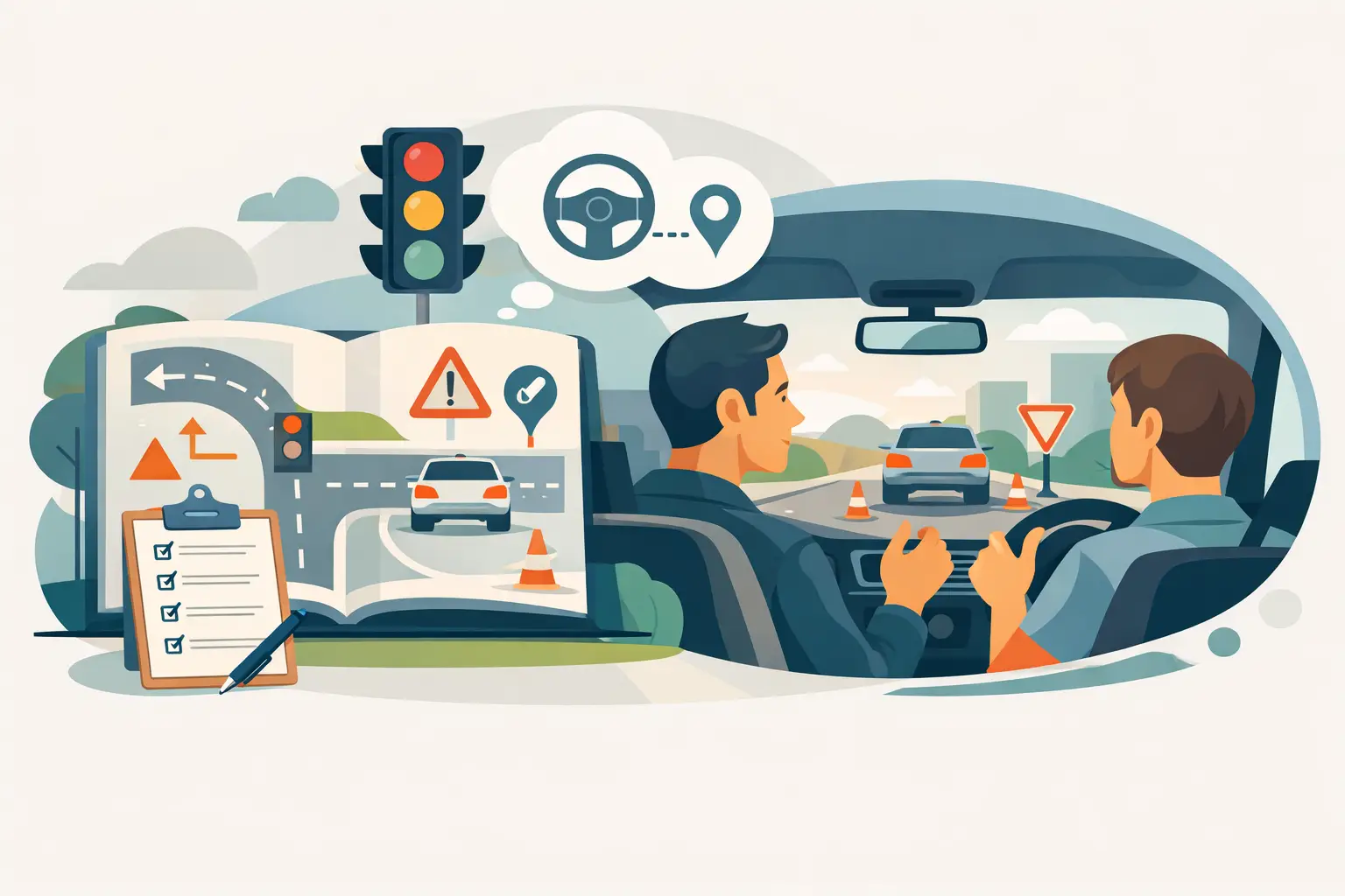 Theorie en praktijk combineren bij rijles